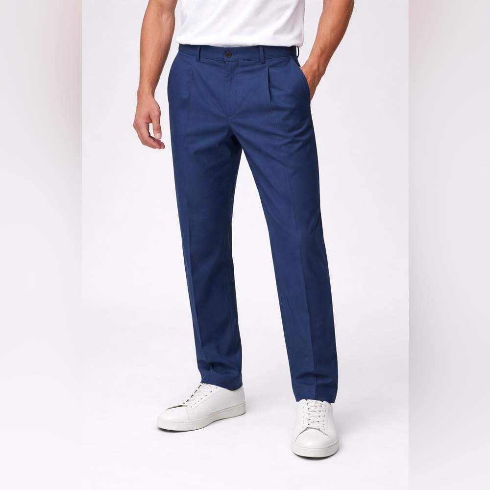 Men's Navy Dress Pants — Modern Tailored Trousers
A8
